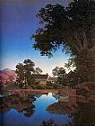 Maxfield Parrish Canvas Paintings - Evening Shadows